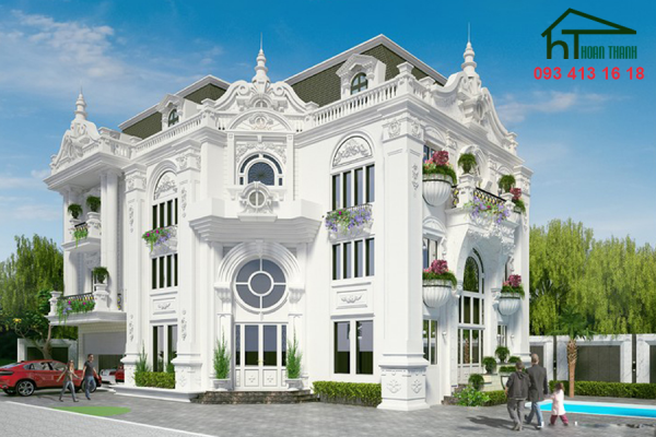 Mẫu thiết kế biệt thự cổ điển (2)