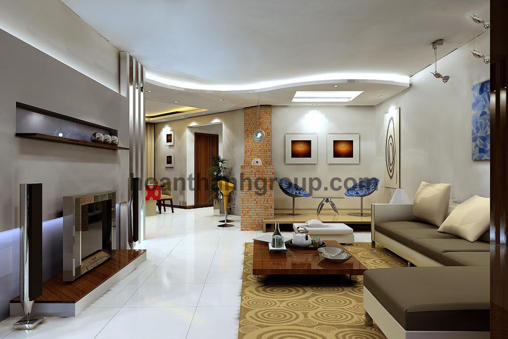 Thiết kế nội thất căn hộ chung cư hiện đại