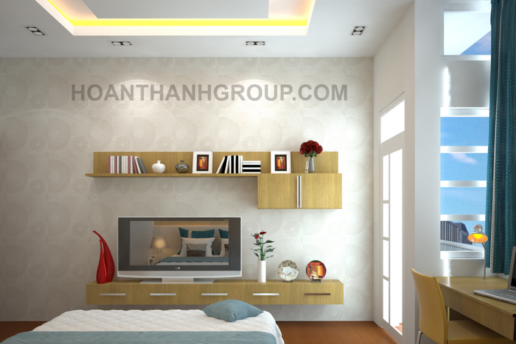 Mẫu thiết kế nội thất phòng ngủ nhà phố hiện đại